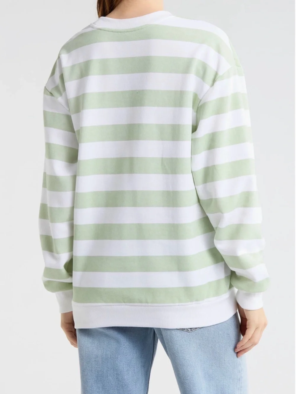 Hi Res 'Los Angeles 1995' Striped Crewneck Sweatshirt